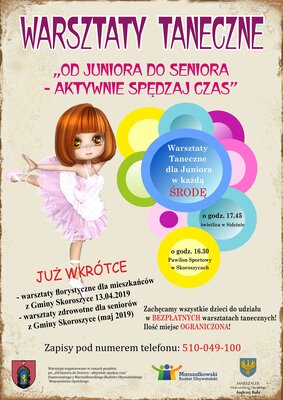 zdjęcie do
														 artykułu: Organizujemy warszaty: taneczne, florystyczne i zdrowotne z Marszałkowskiego Budżetu Obywatelskiego 