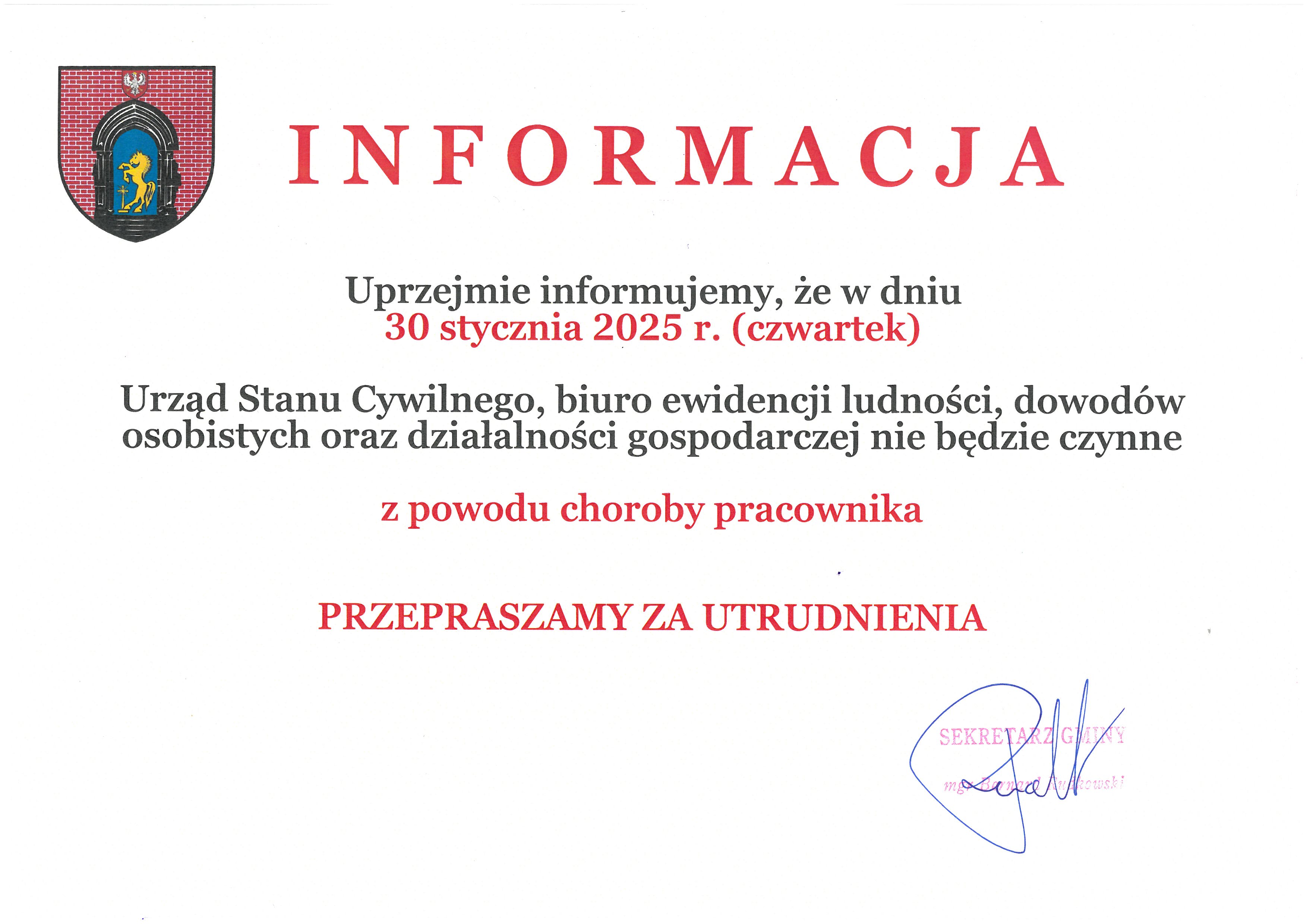 INFORMACJA 