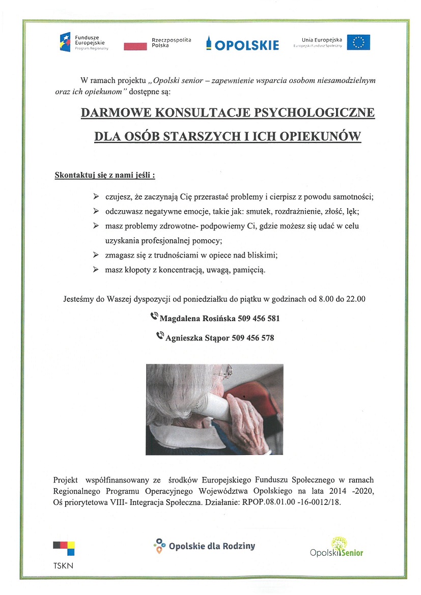 Darmowe konsultacje psychologiczne 