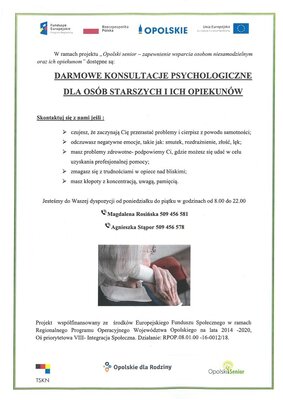 zdjęcie do
														 artykułu: Darmowe konsultacje psychologiczne 