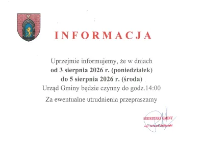 zdjęcie do artykułu: INFORMACJA