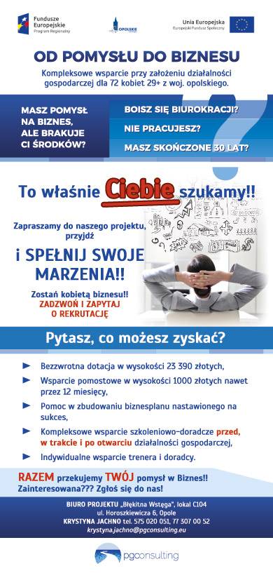 Od pomysłu do biznesu - trwa rekrutacja !