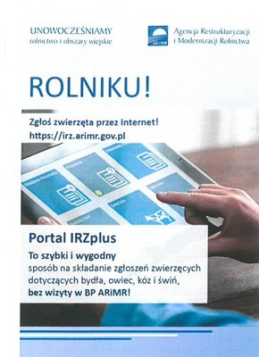 zdjęcie do
														 artykułu: Dokonywanie zgłoszeń zwierzęcych za pośrednictwem Portalu IRZplus