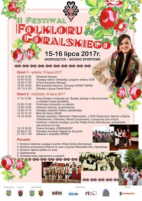 zdjęcie do
														 artykułu: Zapraszamy do udziału w Festiwalu Folkloru Góralskiego w dniach 15-16 lipca 2017 r. 