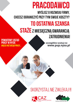 zdjęcie do
														 artykułu: Nabór wniosków na staże zawodowe