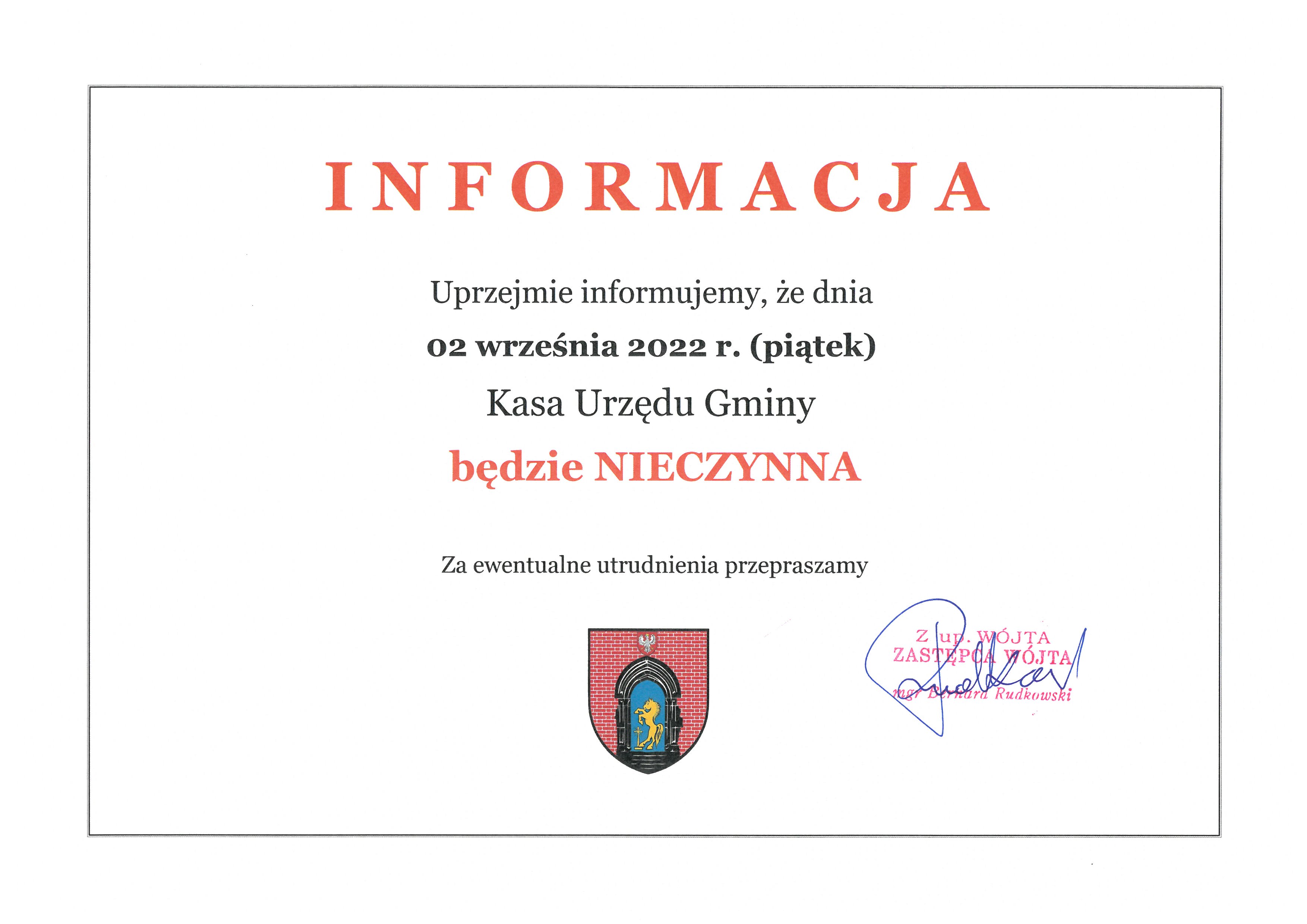 INFORMACJA