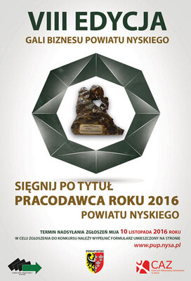 zdjęcie do
														 artykułu: Sięgnij po tytuł PRACODAWCA ROKU 2016 POWIATU NYSKIEGO