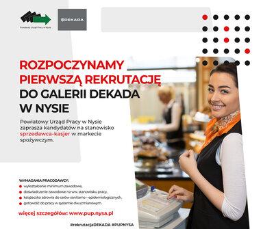 zdjęcie do
														 artykułu: Pierwsza rekrutacja do galerii DEKADA