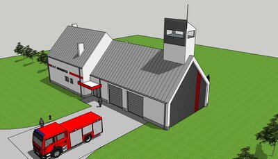 zdjęcie do
														 artykułu: Podpisałam umowę na wykonanie 2. etapu remizy dla druhów strażaków ze Skoroszyc