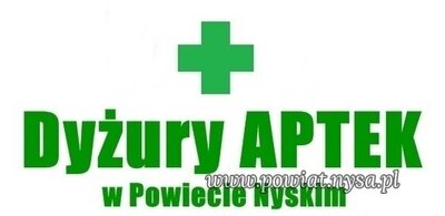 zdjęcie do
														 artykułu: DYŻURY APTEK 2021 - UCHWAŁA NR XXVII/242/2021 RADY POWIATU W NYSIE Z DNIA 26 MARCA 2021 R.