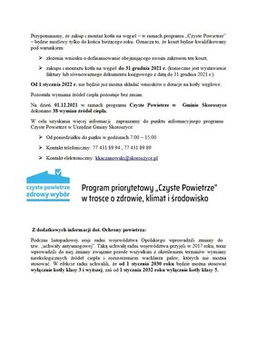 zdjęcie do
														 artykułu: PROGRAM CZYSTE POWIETRZE 