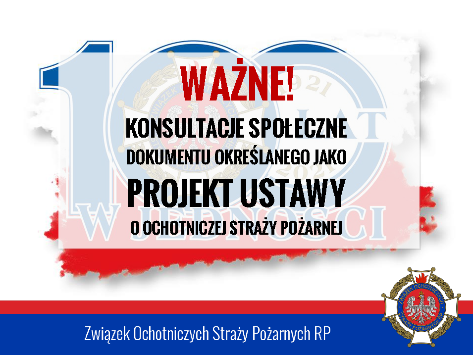  Konsultacje społeczne projektu ustawy o OSP