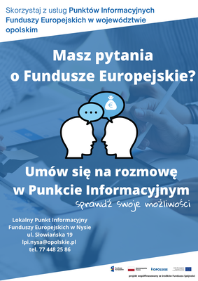 zdjęcie do
														 artykułu: Punkt Informacyjny Funduszy Europejskich w Nysie 
