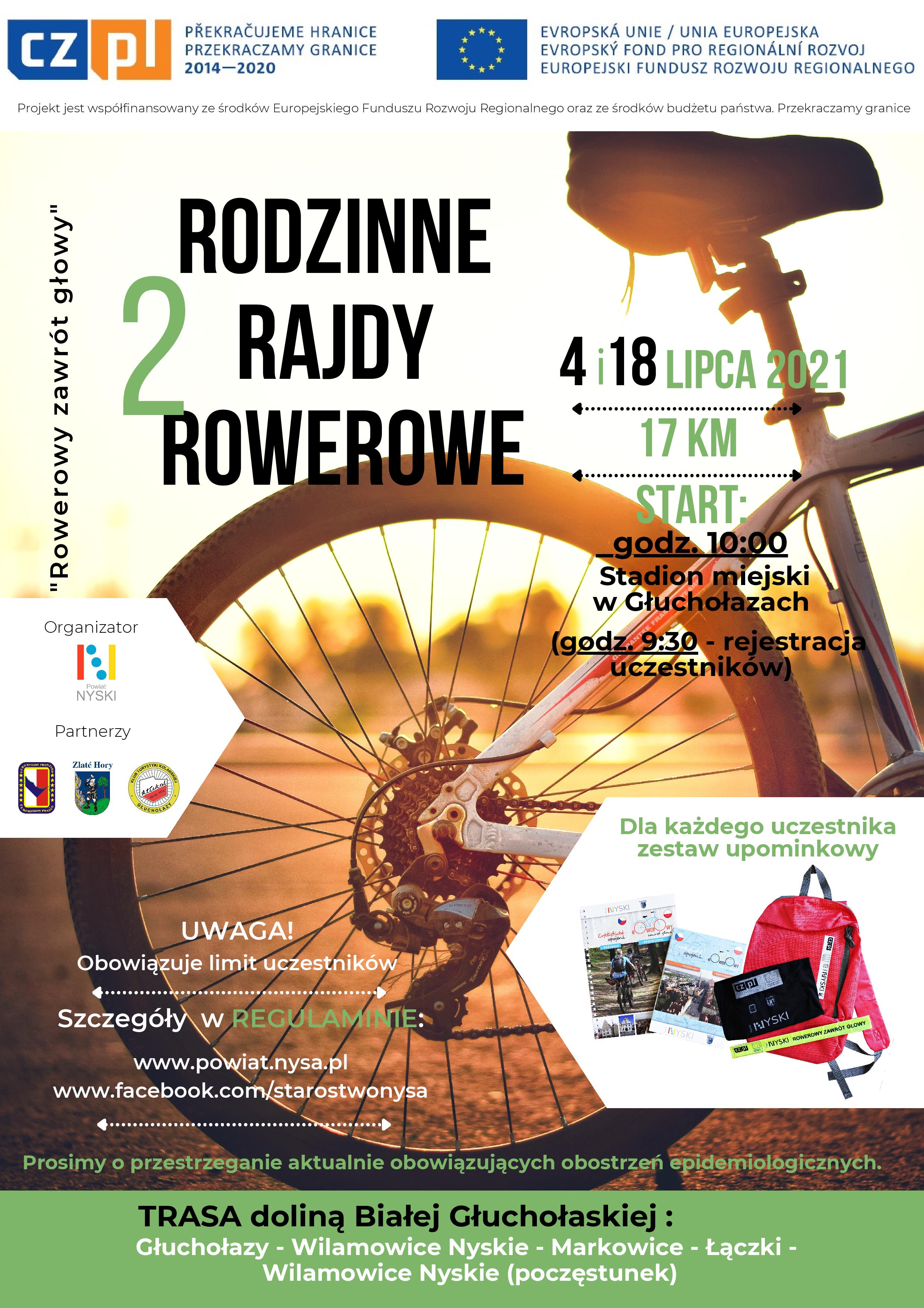 Rodzinny Rajd Rowerowy w ramach projektu Rowerowy Zawrót Głowy 