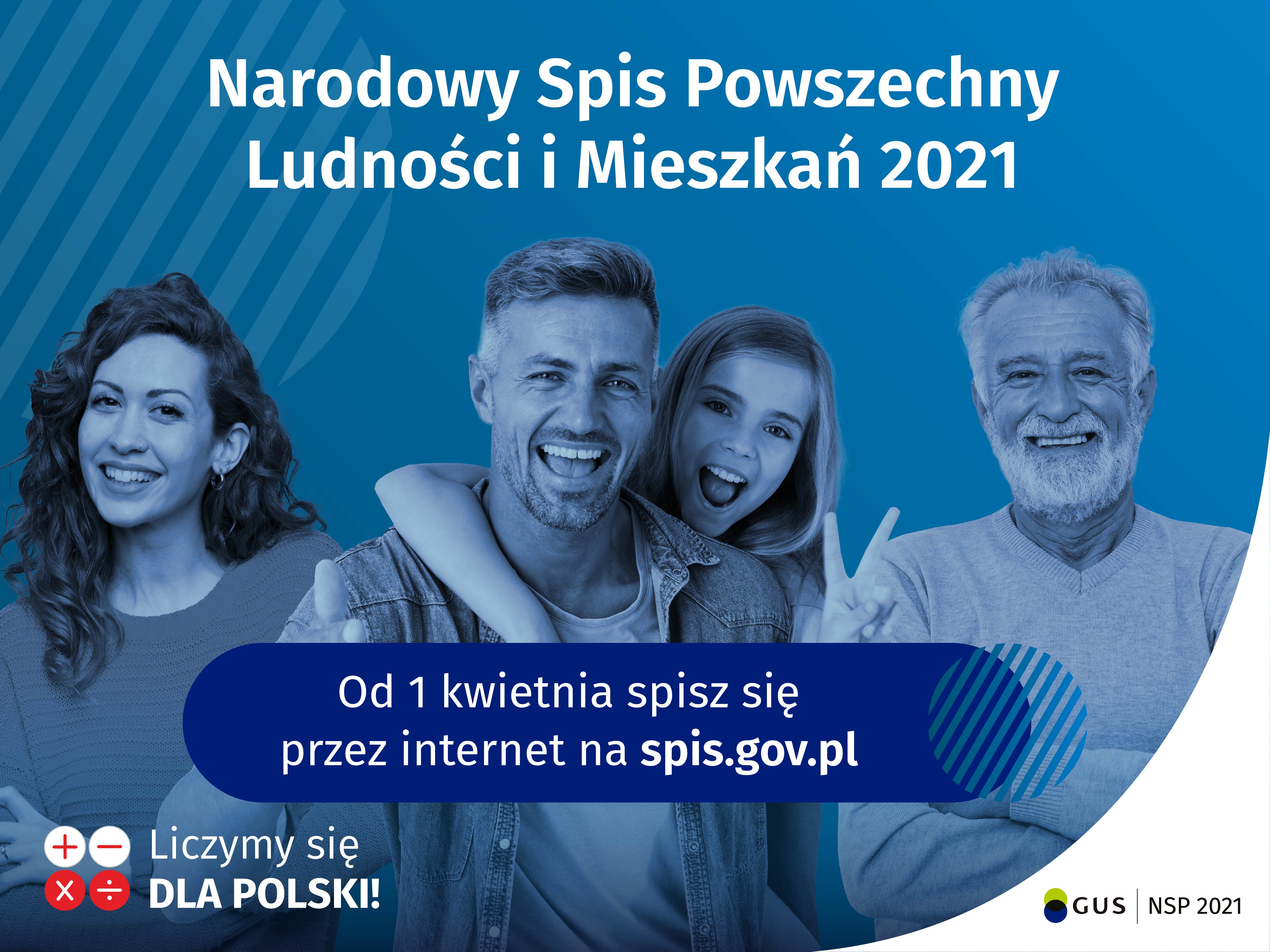 Przypominamy 1 kwietnia br. rozpoczął się Narodowy Spis Powszechny Ludności i Mieszkań 