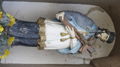 zdjęcie do
														 artykułu: ZAKOŃCZONO REMONT FIGURY  ŚW. JANA NEPOMUCENA W SKOROSZYCACH