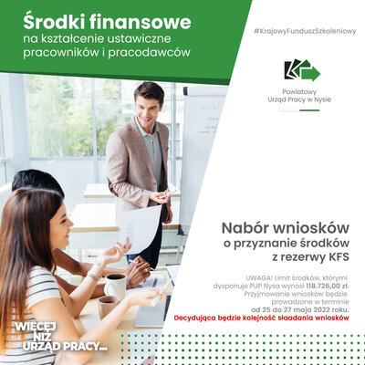 zdjęcie do
														 artykułu: Powiatowy Urząd Pracy w Nysie ogłasza nabór wniosków 