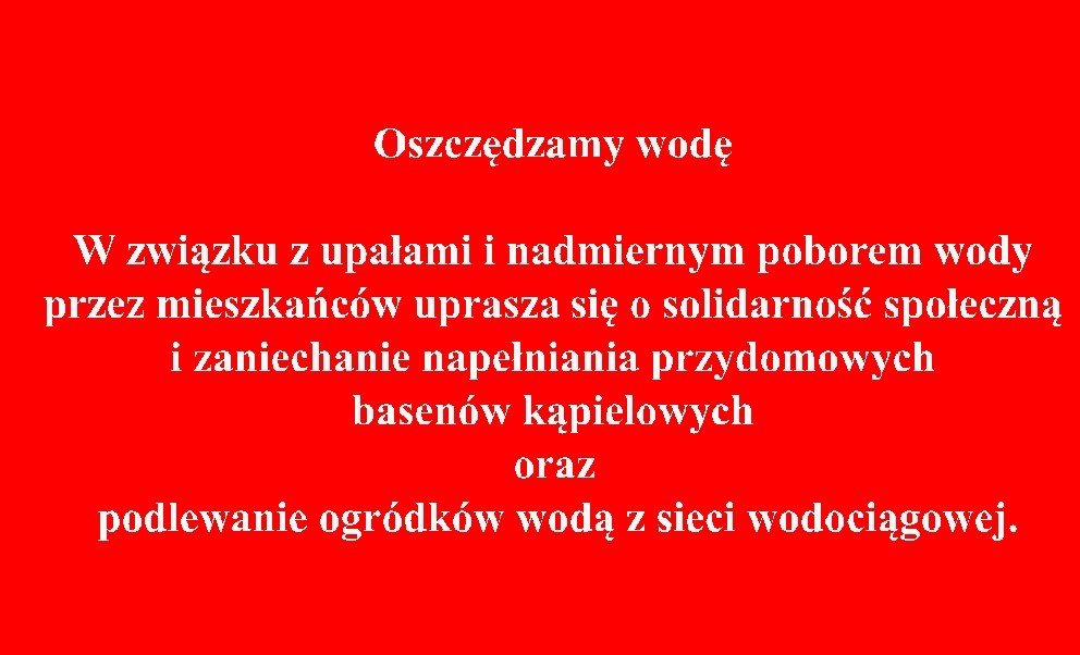 Oszczędzamy wodę