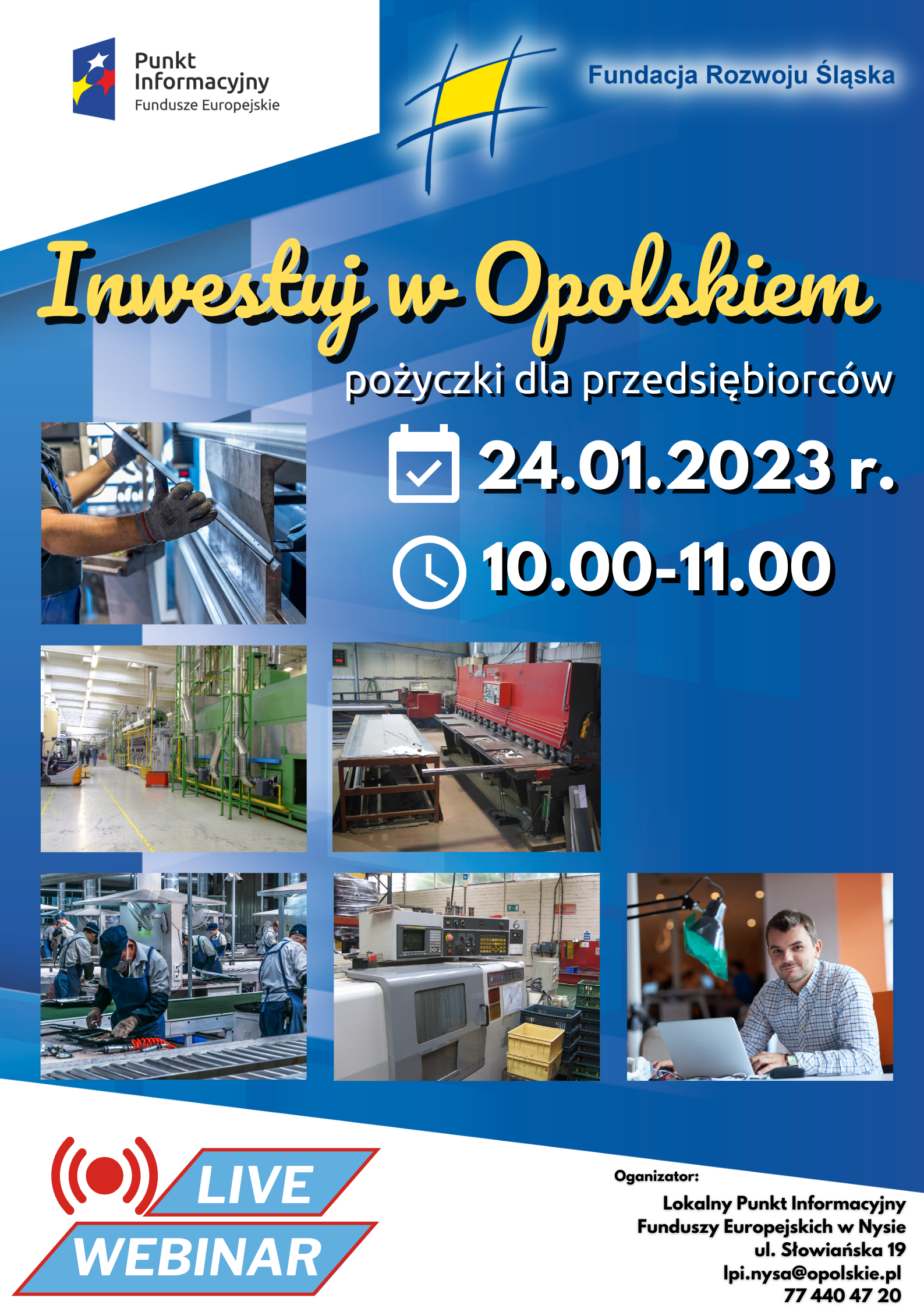 Inwestuj w Opolskiem – pożyczki dla przedsiębiorców