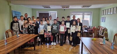 zdjęcie do
														 artykułu: Gminne eliminacje Ogólnopolskiego Turnieju Wiedzy Pożarniczej „Młodzież Zapobiega Pożarom”