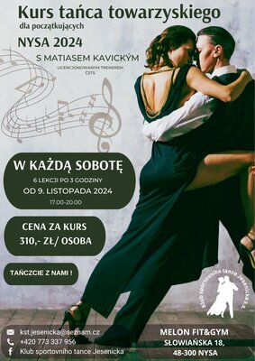 zdjęcie do
														 artykułu: Kurs tańca towarzyskiego w Nysie. 