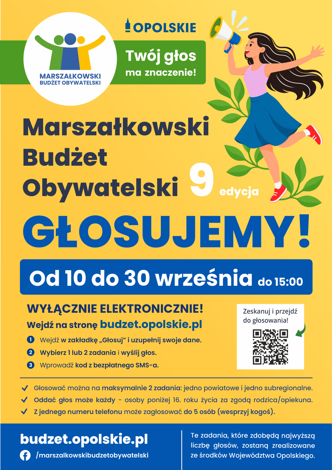 9. edycji Marszałkowskiego Budżetu Obywatelskiego Województwa Opolskiego