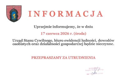 zdjęcie do artykułu: Informacja