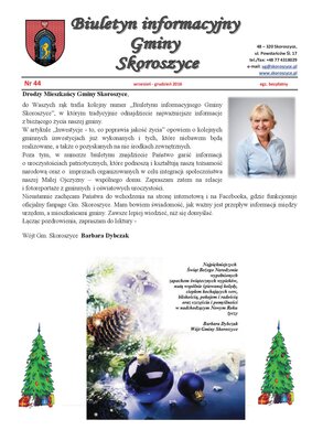 zdjęcie do
														 artykułu: Biuletyn informacyjny Gminy Skoroszyce numer 44