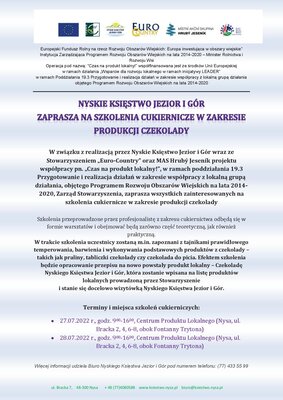 zdjęcie do
														 artykułu: Szkolenia cukiernicze w zakresie produkcji czekolady