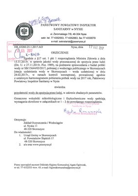 zdjęcie do
														 artykułu: Ocena jakości wody przeznaczonej do spożycia przez ludzi 