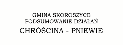 zdjęcie do
														 artykułu: CHRÓŚCINA-PNIEWIE PODSUMOWANIE
