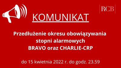 zdjęcie do
														 artykułu: Wydłużenie III stopinia alarmowego CRP (CHARLIE–CRP)