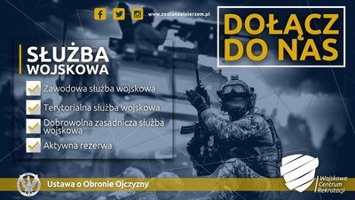 zdjęcie do
														 artykułu: Zostań żołnierzem Wojska Polskiego